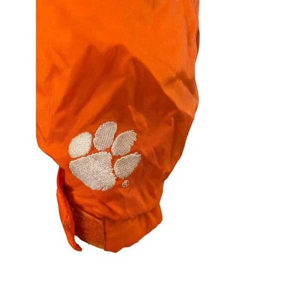 Clemson Tigers Full Zip Jacket Women's XL Orange White Purple Lined Windbreaker - Picture 10 of 13